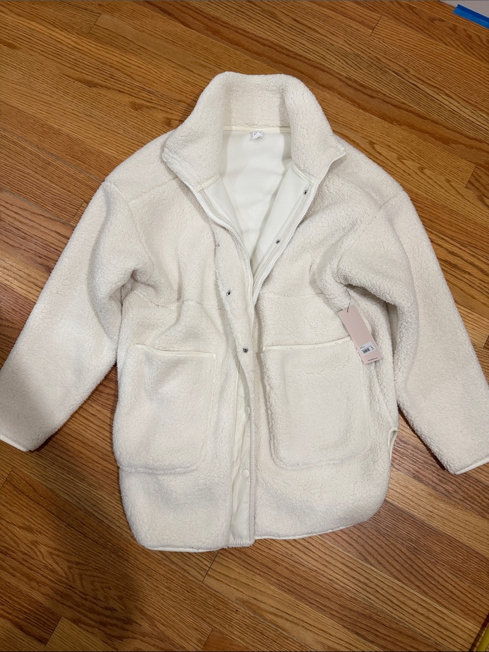New with tag Yogalicious fleece jacket coat shacket